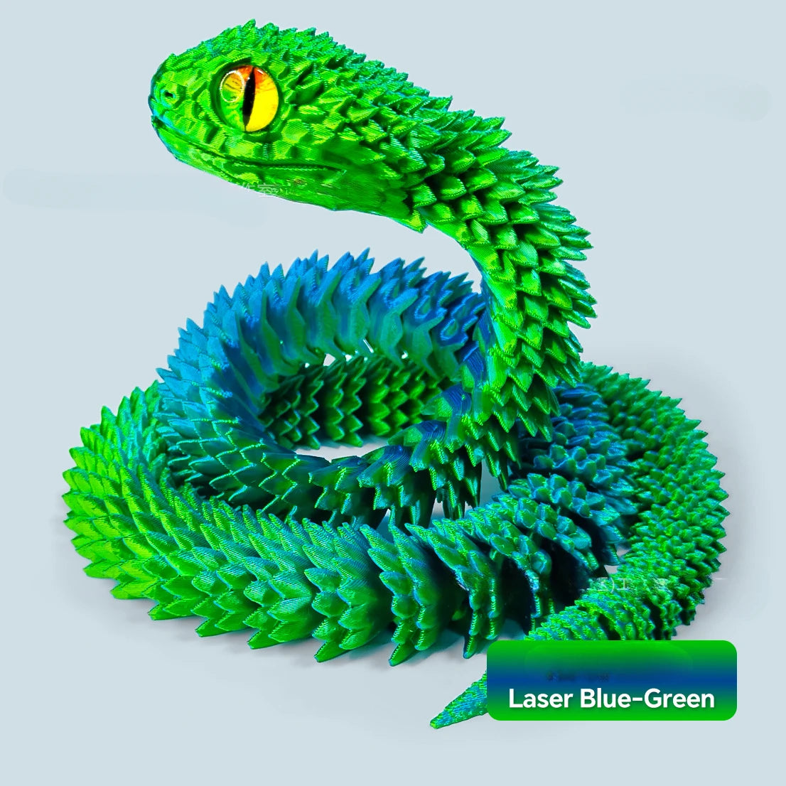 3D Printed Snake Movable Joint Simulation Snake Figurine Creative Home Office Desktop Ornament 2025 New Year Gifts Crafts Gift