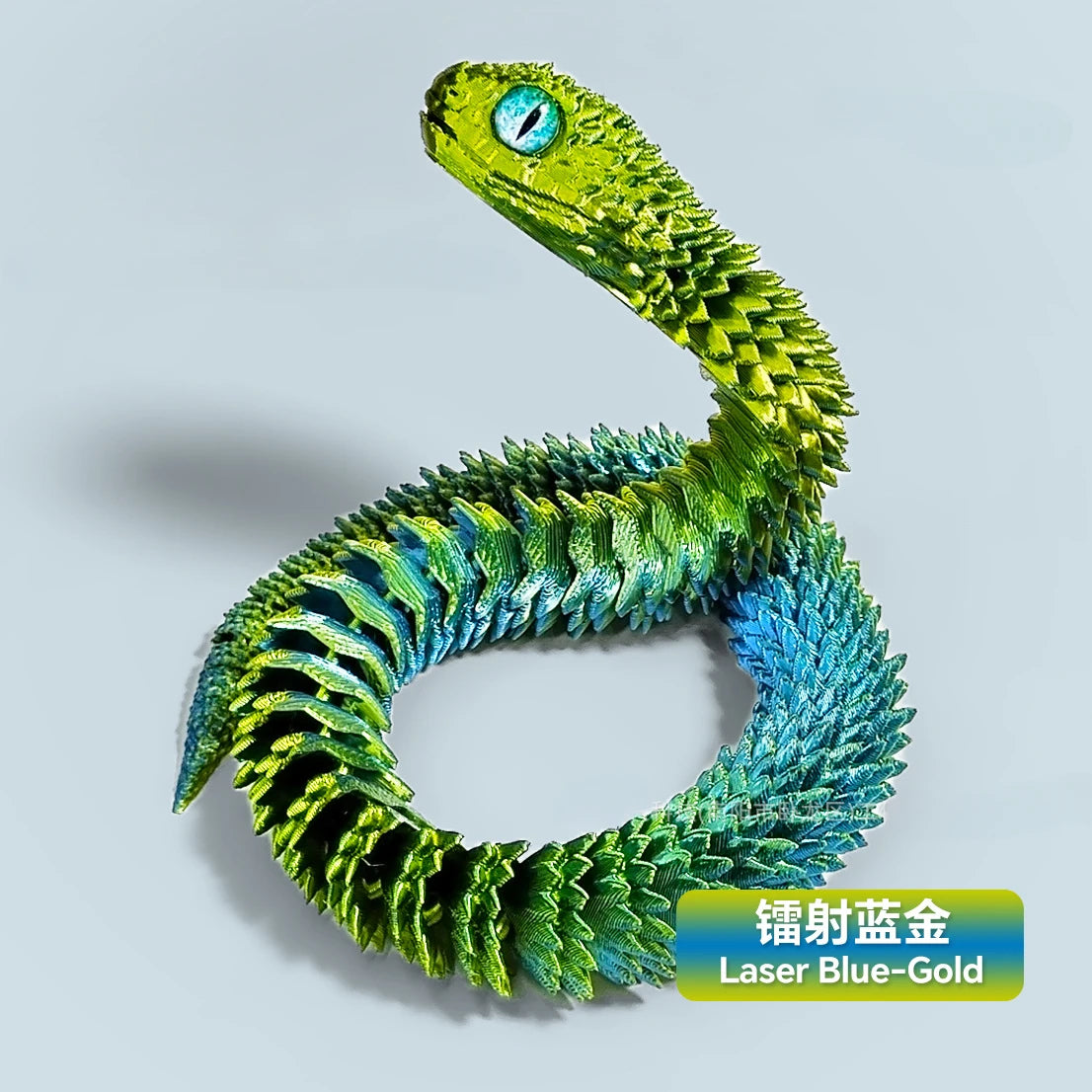 3D Printed Snake Movable Joint Simulation Snake Figurine Creative Home Office Desktop Ornament 2025 New Year Gifts Crafts Gift