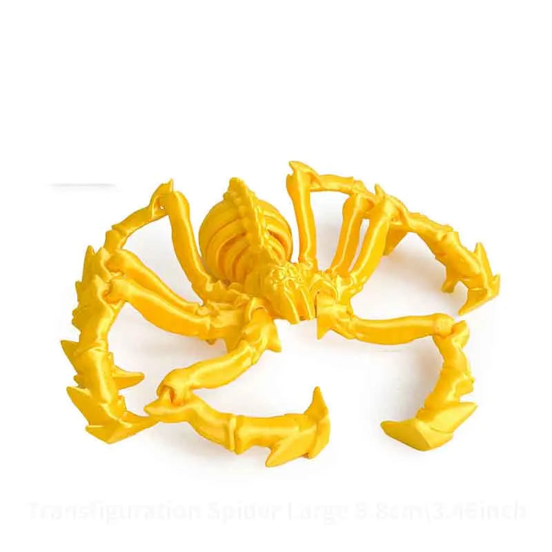 3D Printed Spider Simulation Toy elasticity Contracted Movable Joints Creative Model Desktop Decoration Ornaments Gift