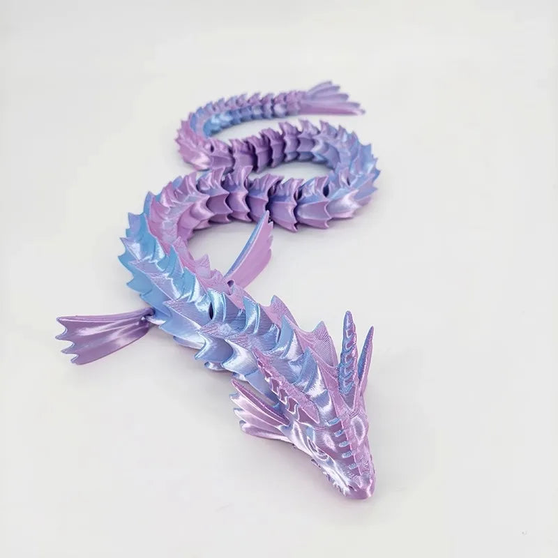 Printed 3D Gem Dragon Crystal Fidget Toy Rotatable Articulated Dragon Ideal Gift for Kids with ADHD Perfect for Birthday New