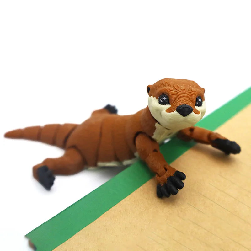 New Multi-joint Movable 3D Printed Iguana Mizusai Lizard Animals Mini Cute Relief Sensory Toy Funny Home Accessories Kids Gift