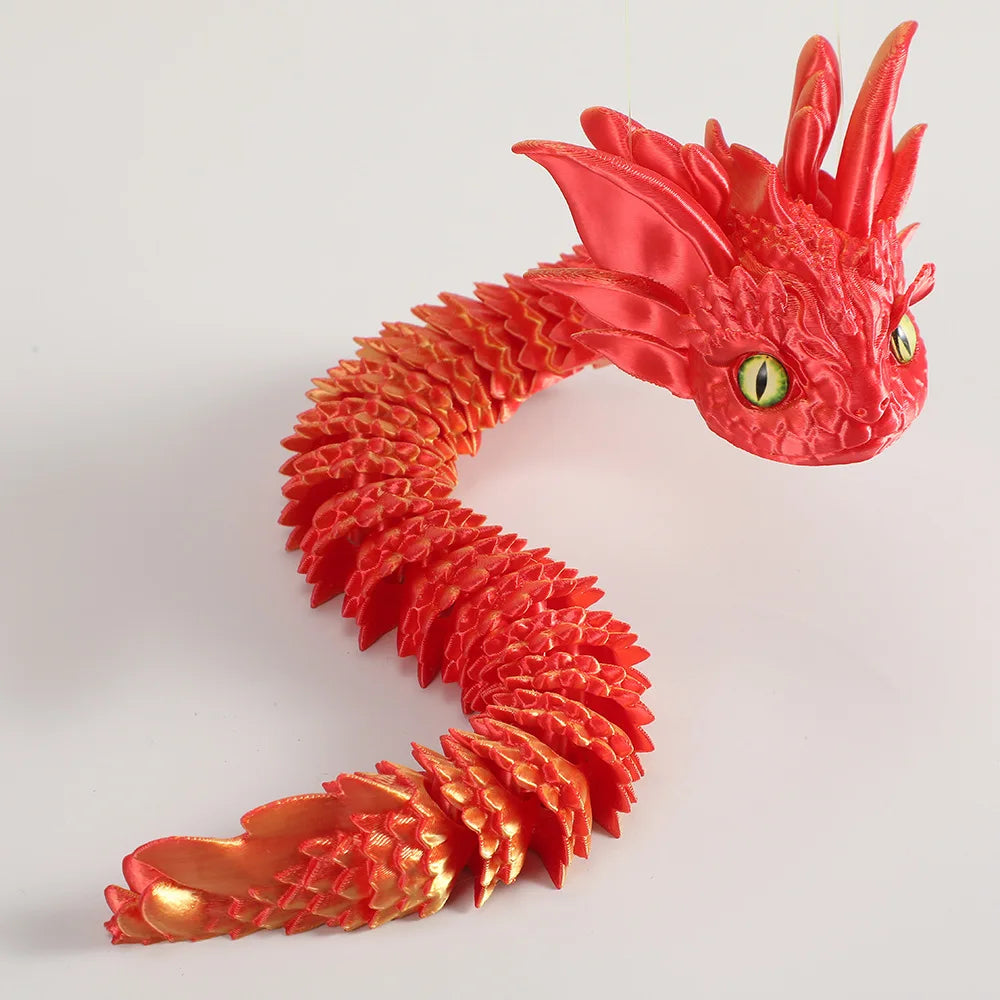 New 3D Printed Creative DIY Dragon Toys Cute & Adorable Decorative Items for Home Accessories Kids Gift Living Room Decoration