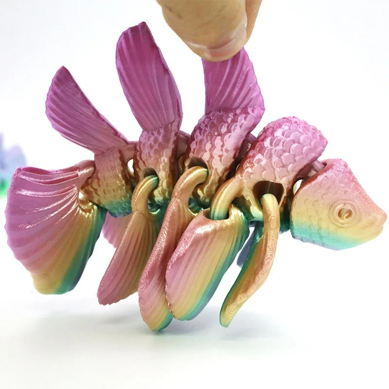 3D Printed goldfish Halloween Desktop Ornament 3d Printed Toy Animals living room Home Office Craft Printed Christmas Gifts
