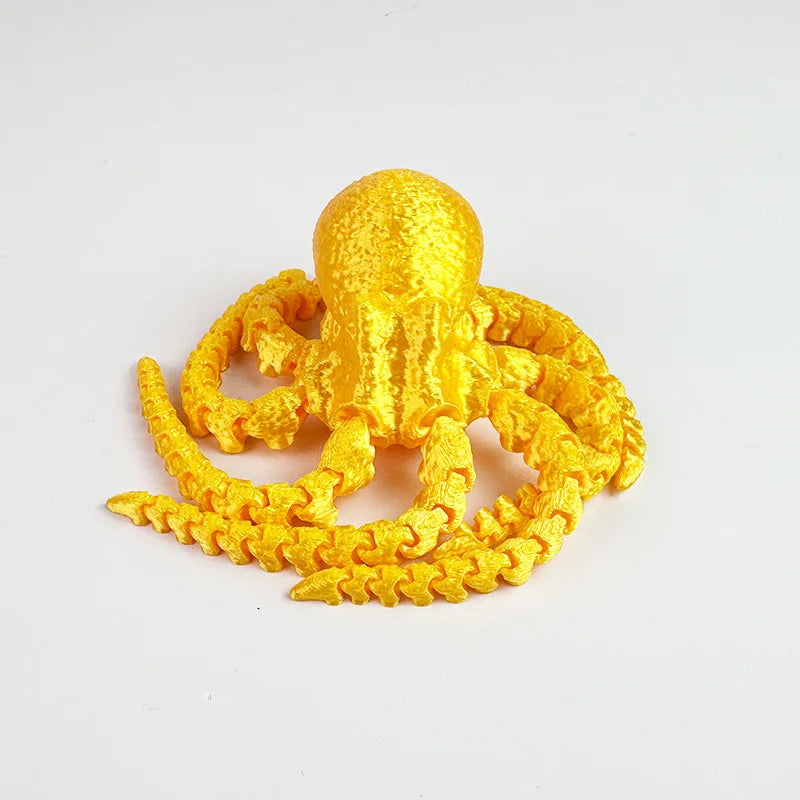 3D Printed Simulation Octopus Children's Toys Animal Figure Fish Tank Landscaping Octopus Squid Home Creative Ornament Gift Sets