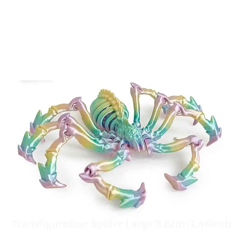 3D Printed Spider Simulation Toy elasticity Contracted Movable Joints Creative Model Desktop Decoration Ornaments Gift