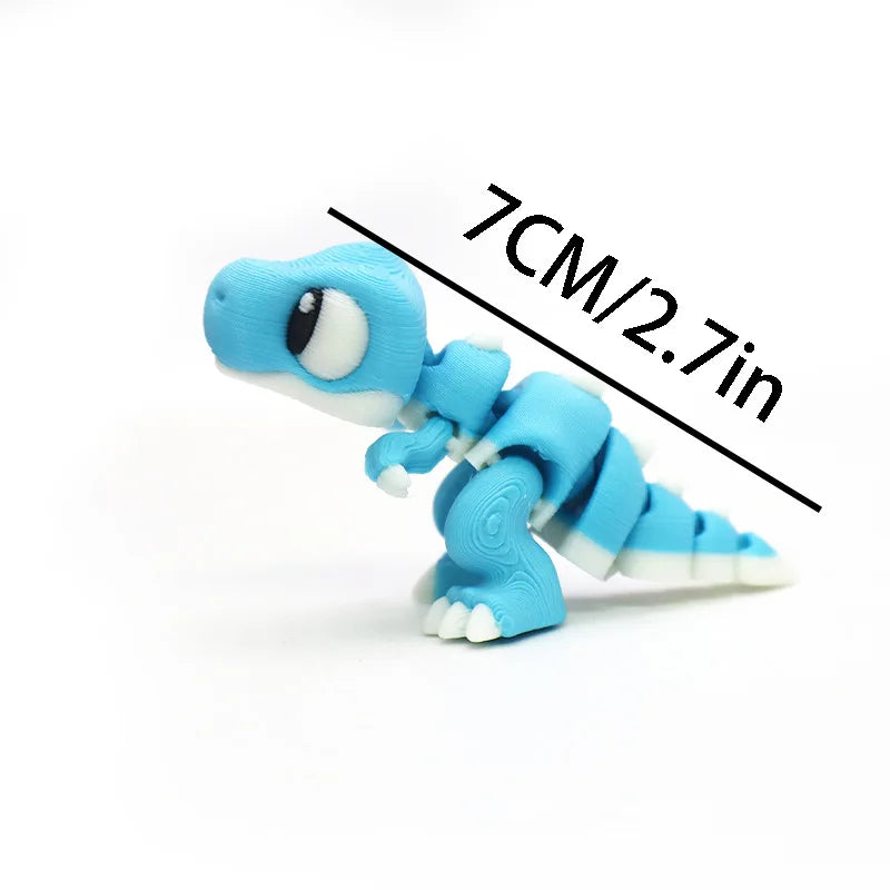 3D Printed Ice Dragon Egg Tyrannosaurus Rex Joint Movable Handicraft Ornaments, Gifts, Figurines, Animal Models, Home Decoration