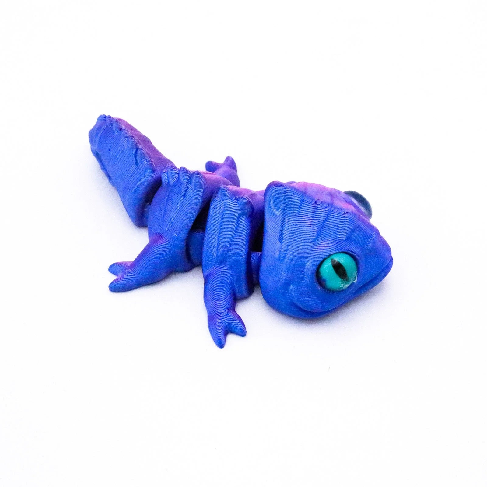 3D Printing Chameleon Lizard Figures Multi-joint Movable Simulation Eyes for Home Accessories Kids Gift Living Room Decoration