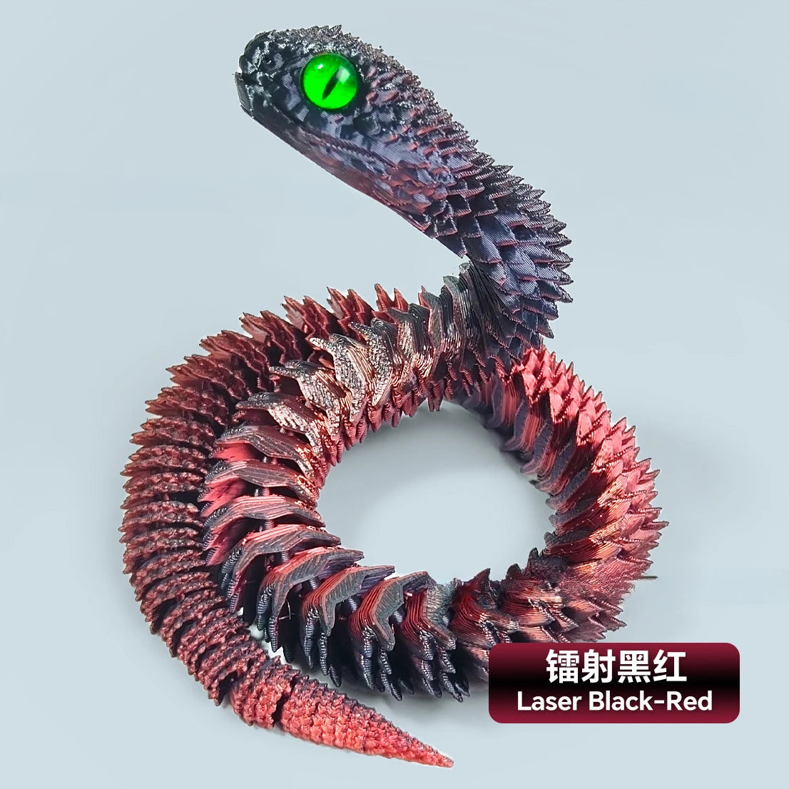 3D Printed Snake Movable Joint Simulation Snake Figurine Creative Home Office Desktop Ornament 2025 New Year Gifts Crafts Gift