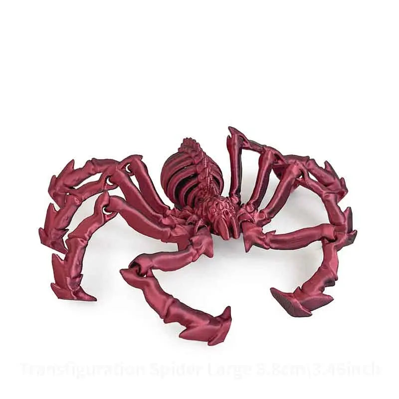 3D Printed Spider Simulation Toy elasticity Contracted Movable Joints Creative Model Desktop Decoration Ornaments Gift