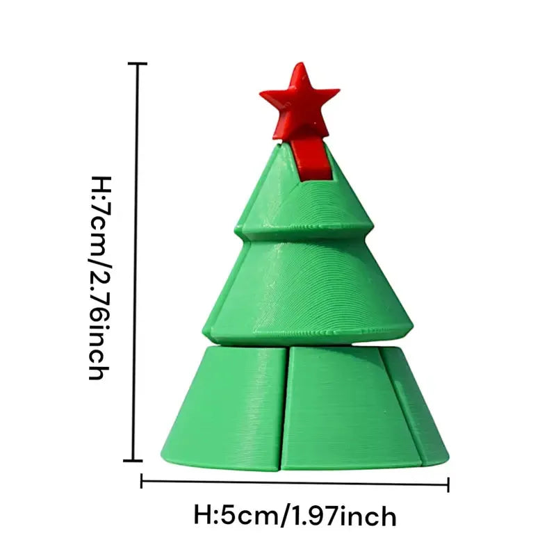 3D Printed Transformable Christmas tree Halloween Desktop Ornament 3d Printed Animals living room Home Office Christmas Gifts