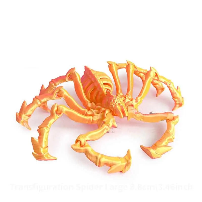 3D Printed Spider Simulation Toy elasticity Contracted Movable Joints Creative Model Desktop Decoration Ornaments Gift
