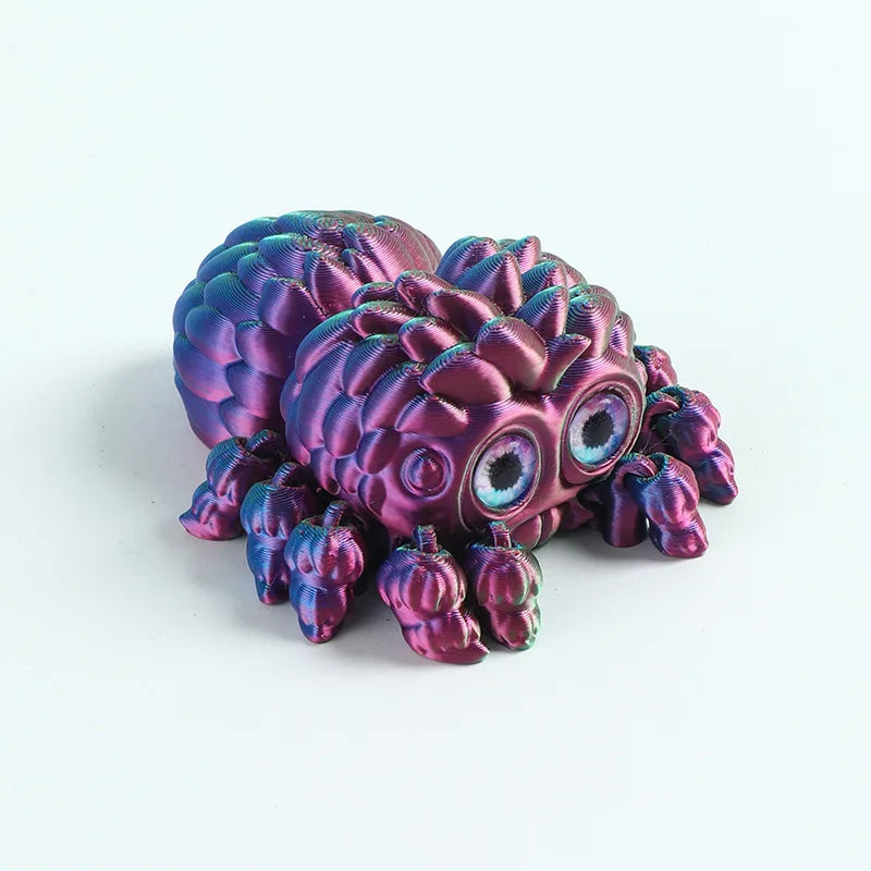 3D Printed Small Spider Cute &Realistic Display Stand Toy Model with Movable Joints for Vehicle Desk Figurine and Christmas Gift