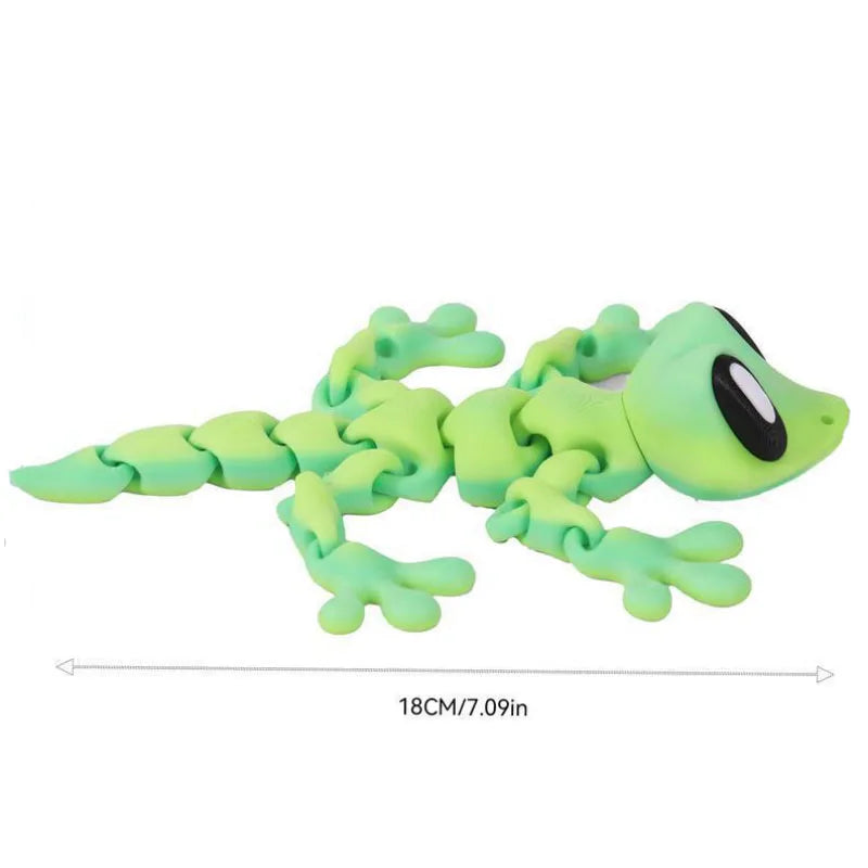 3D Printed Mini Gecko Ornament Desktop Ornament 3d Printed toy Animals Home Office Craft Printed Figures Christmas Gifts
