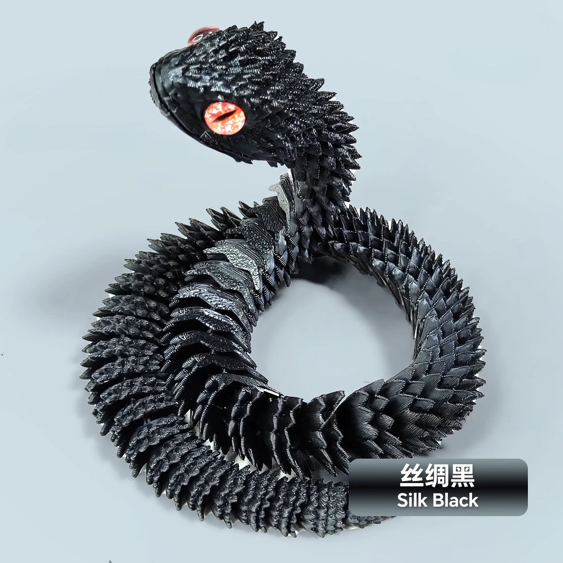 3D Printed Snake Movable Joint Simulation Snake Figurine Creative Home Office Desktop Ornament 2025 New Year Gifts Crafts Gift