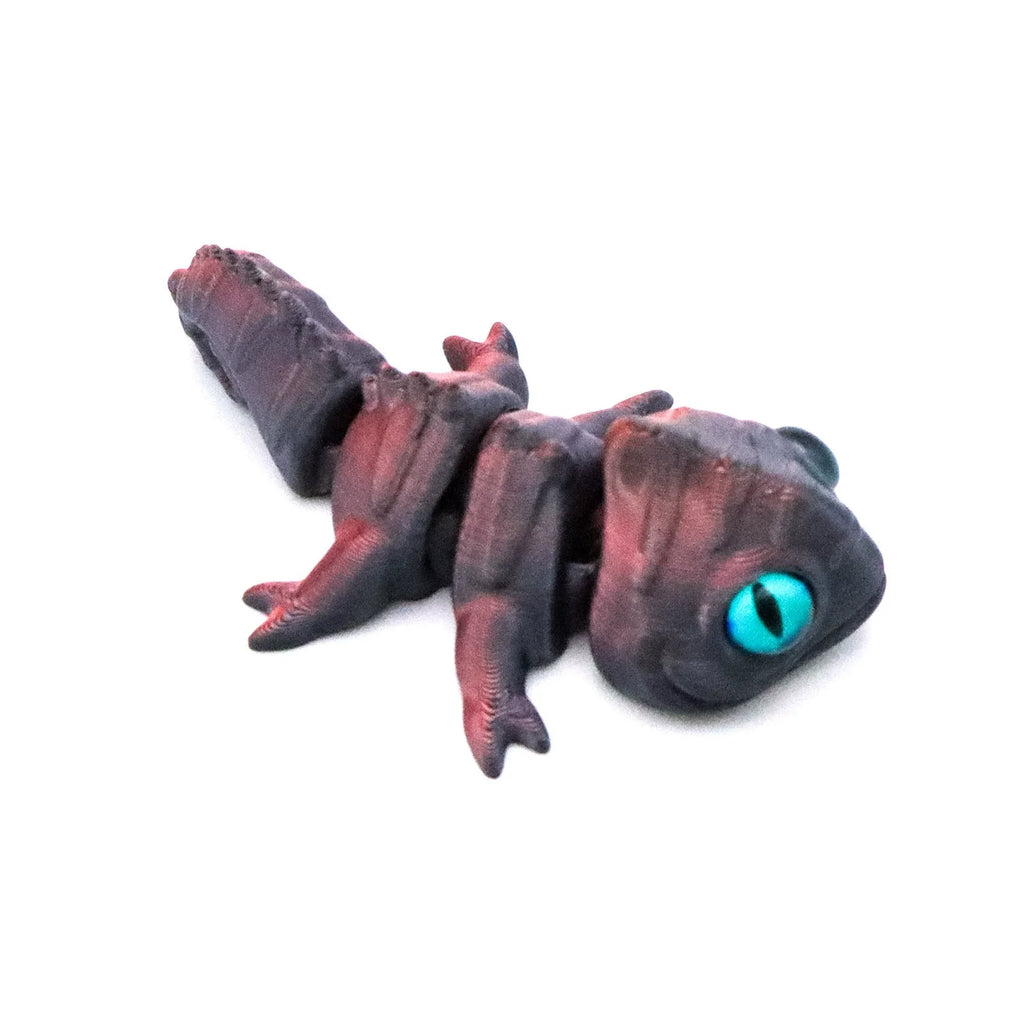 3D Printing Chameleon Lizard Figures Multi-joint Movable Simulation Eyes for Home Accessories Kids Gift Living Room Decoration