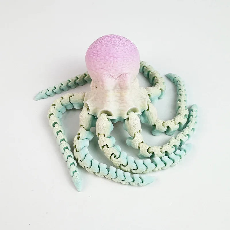 3D Printed Simulation Octopus Children's Toys Animal Figure Fish Tank Landscaping Octopus Squid Home Creative Ornament Gift Sets