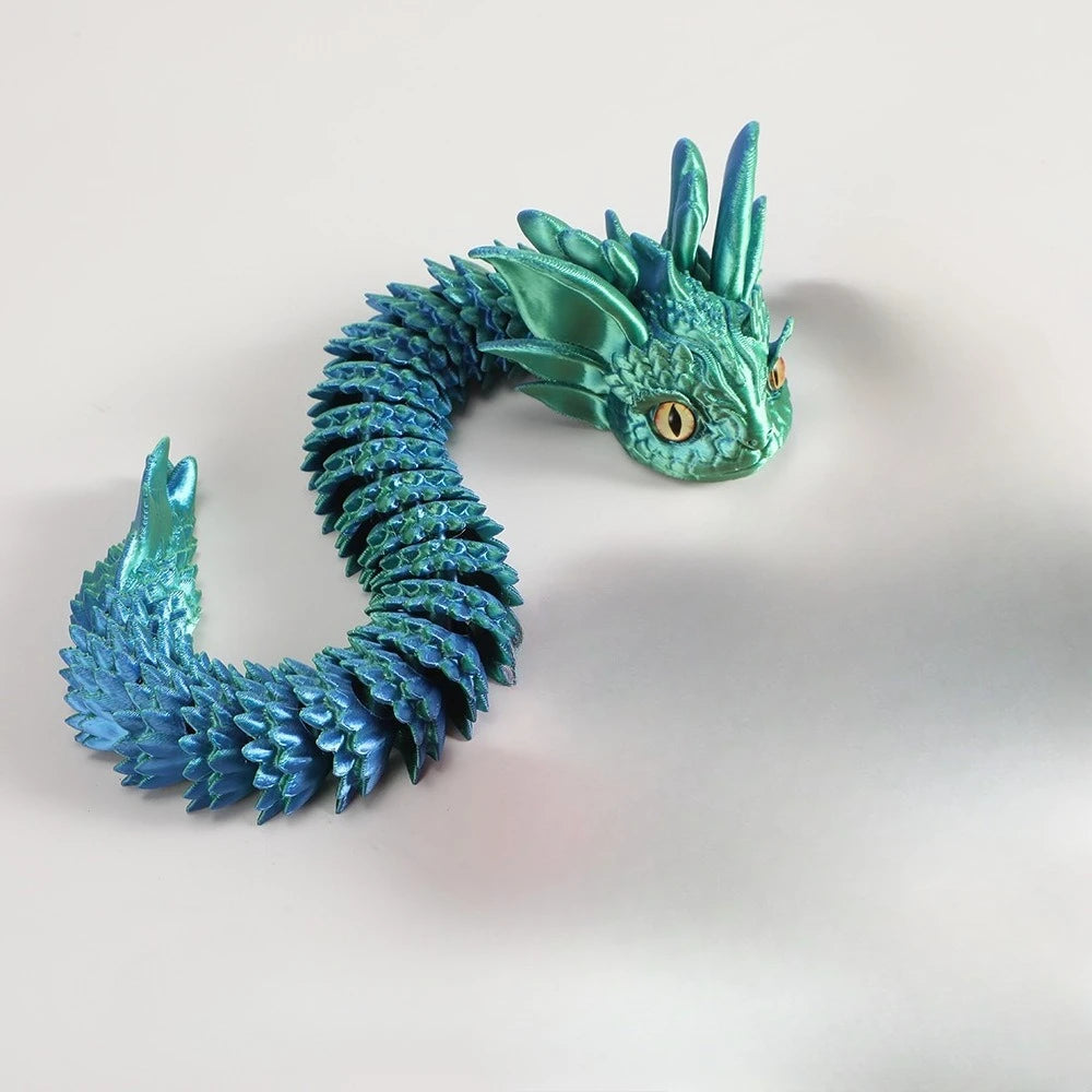 New 3D Printed Creative DIY Dragon Toys Cute & Adorable Decorative Items for Home Accessories Kids Gift Living Room Decoration