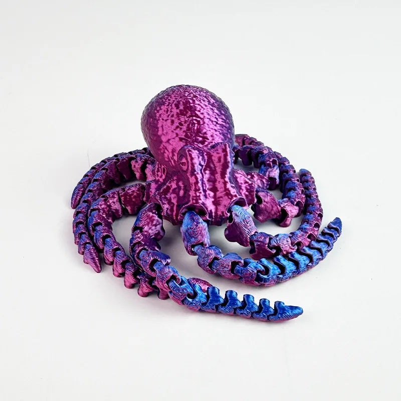 3D Printed Simulation Octopus Children's Toys Animal Figure Fish Tank Landscaping Octopus Squid Home Creative Ornament Gift Sets