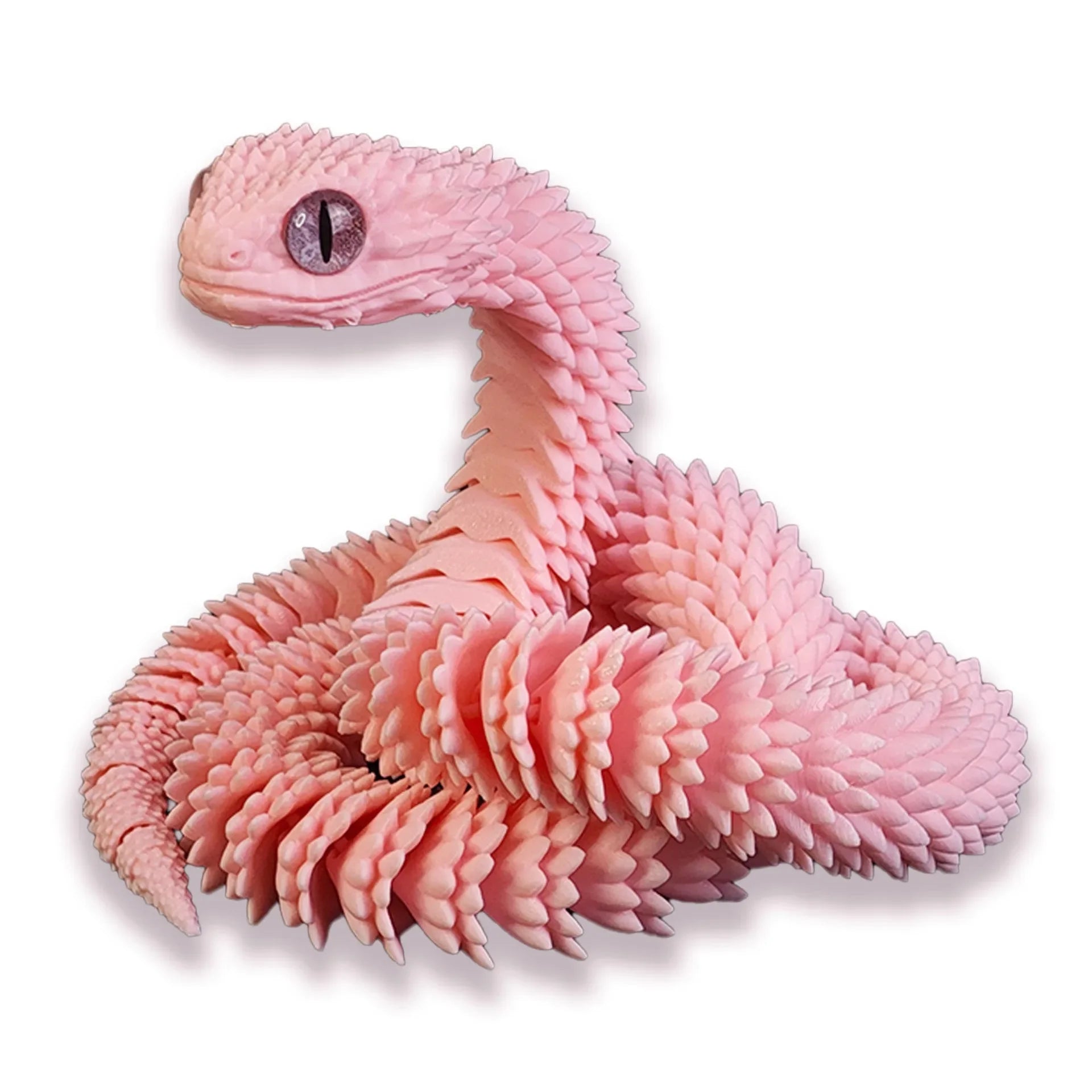 3D Printed Snake 45/60cm Articulated Snake Joint Mobility Simulation Animals Snake Office Desktop Ornament Kids Christmas Gift