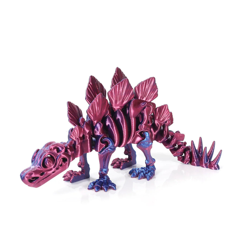 3D Printed Dinosaur Stegosaurus Joints Can Move Freely Fidget Toy Realistic Dragon Statue Home Office Decoration