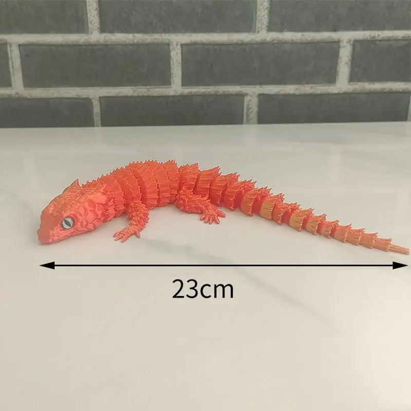 New 3D Printed Crocodile Articular Movable Funny Gifts Rotatable Office Home Desktop Decorations Crafts Decor 3D Printing Toys