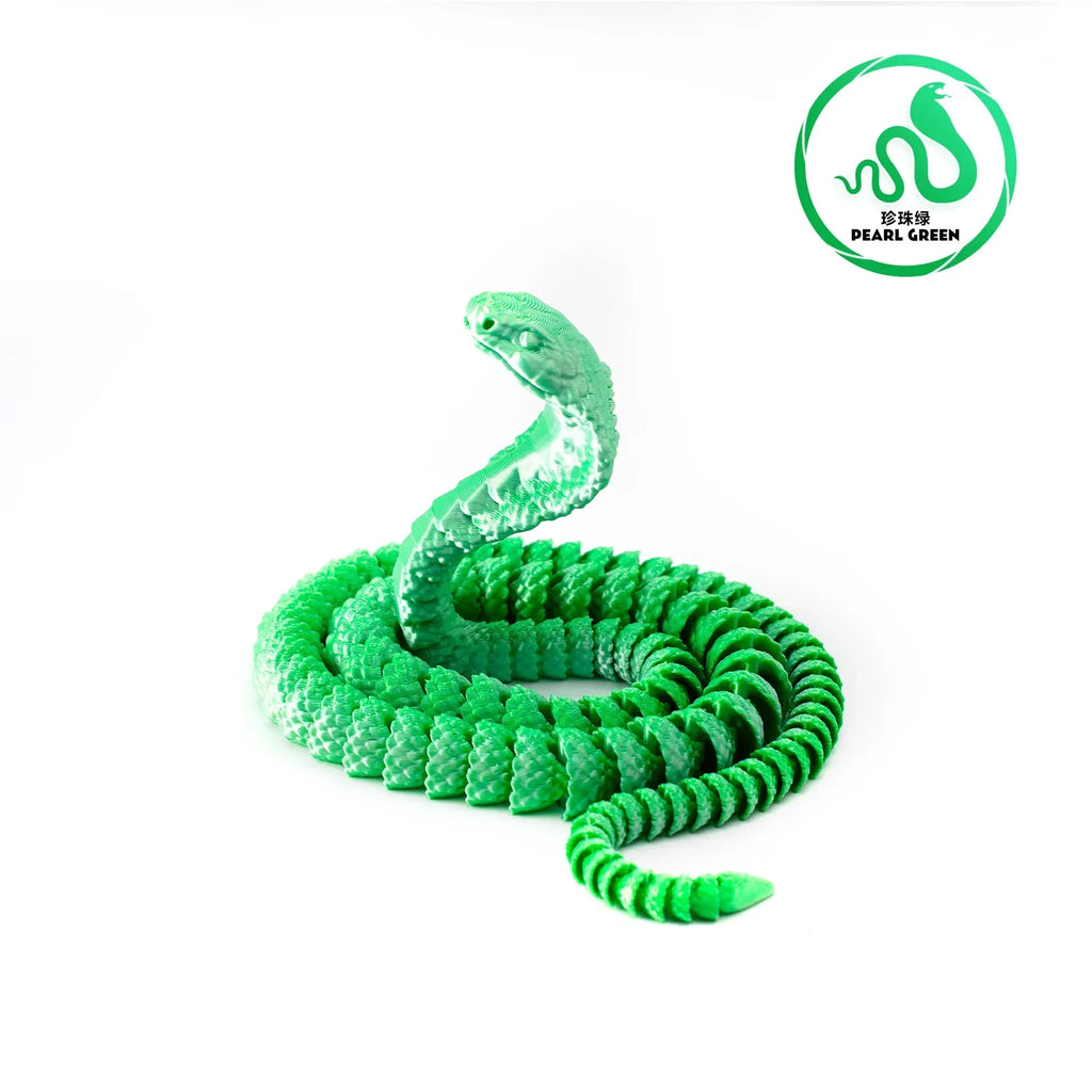 25cm 3D Printed Snake 3D Printed Figure Desk Accessories Toy for Kid 3D Printed Dragon Room Desktop Ornament Office Accessories