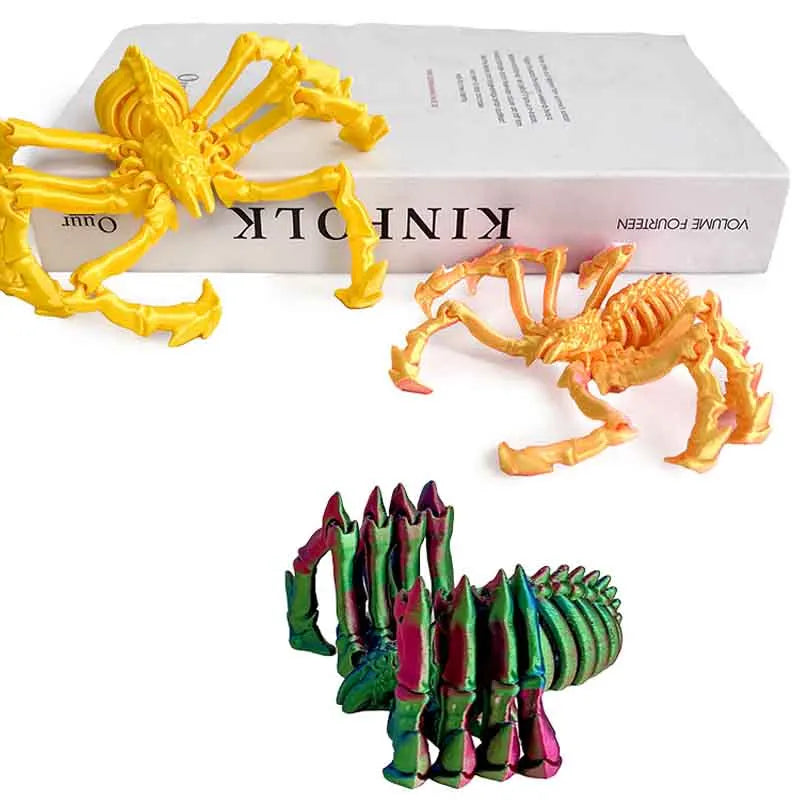 3D Printed Spider Simulation Toy elasticity Contracted Movable Joints Creative Model Desktop Decoration Ornaments Gift