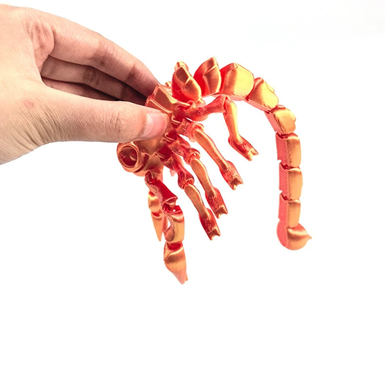 3D Printing Animal Scorpion Tail Limbs Movable Joints Halloween Christmas Decorations Ornaments Toys for Desktop Decoration