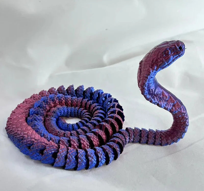 3D Printed Snake Fidget Toys, Flexible Joints, Executive Desk Toys, Home Office Decor, Perfect Gifts for Kids