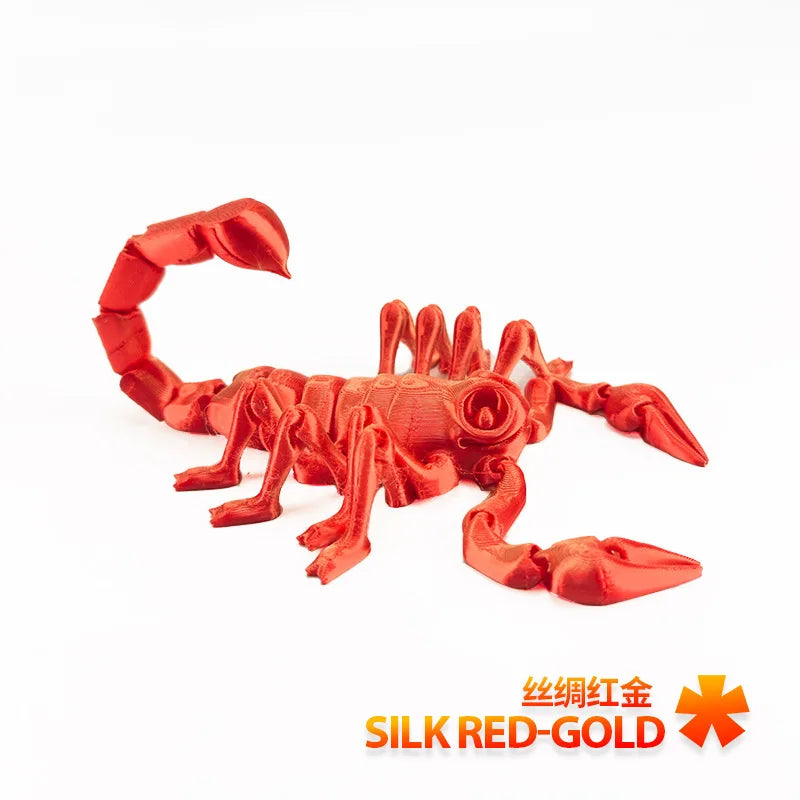 3D Printing Animal Scorpion Tail Limbs Movable Joints Halloween Christmas Decorations Ornaments Toys for Desktop Decoration