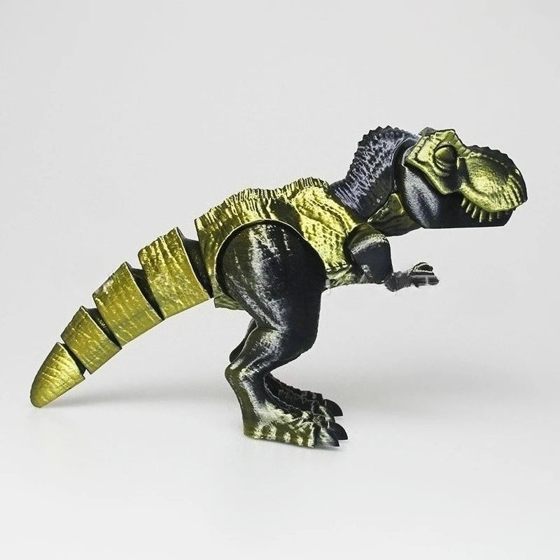 3d Printed Muscle Tyrannosaurus Rex Dinosaur Children's Creative Toy Stall, Multi-color Free Joint Decorative Model Ornament