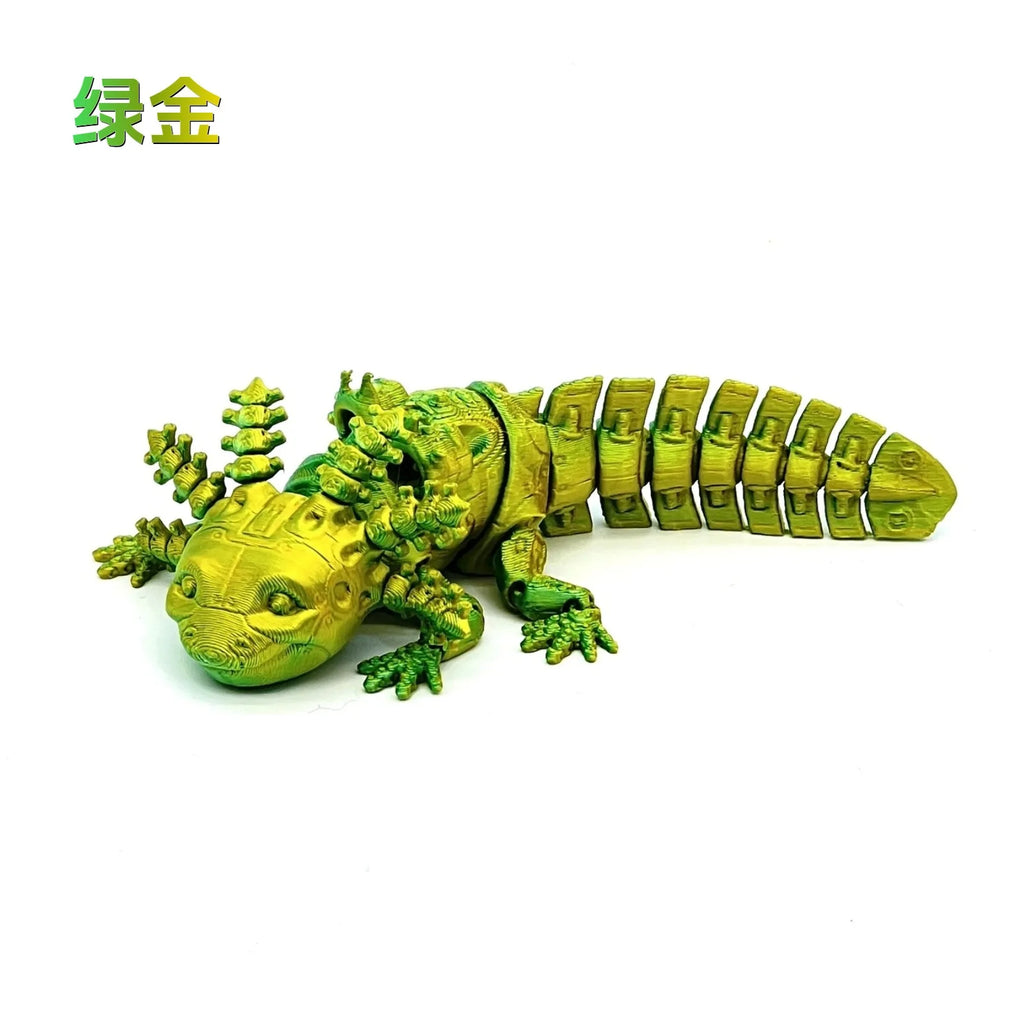 3D Animals Printed Articulated Axolotl Mechanical Unique Collectible Desk Decor Home Office Gifts Room Decor Creative Craft