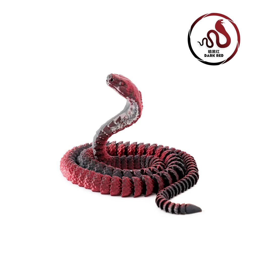 25cm 3D Printed Snake 3D Printed Figure Desk Accessories Toy for Kid 3D Printed Dragon Room Desktop Ornament Office Accessories