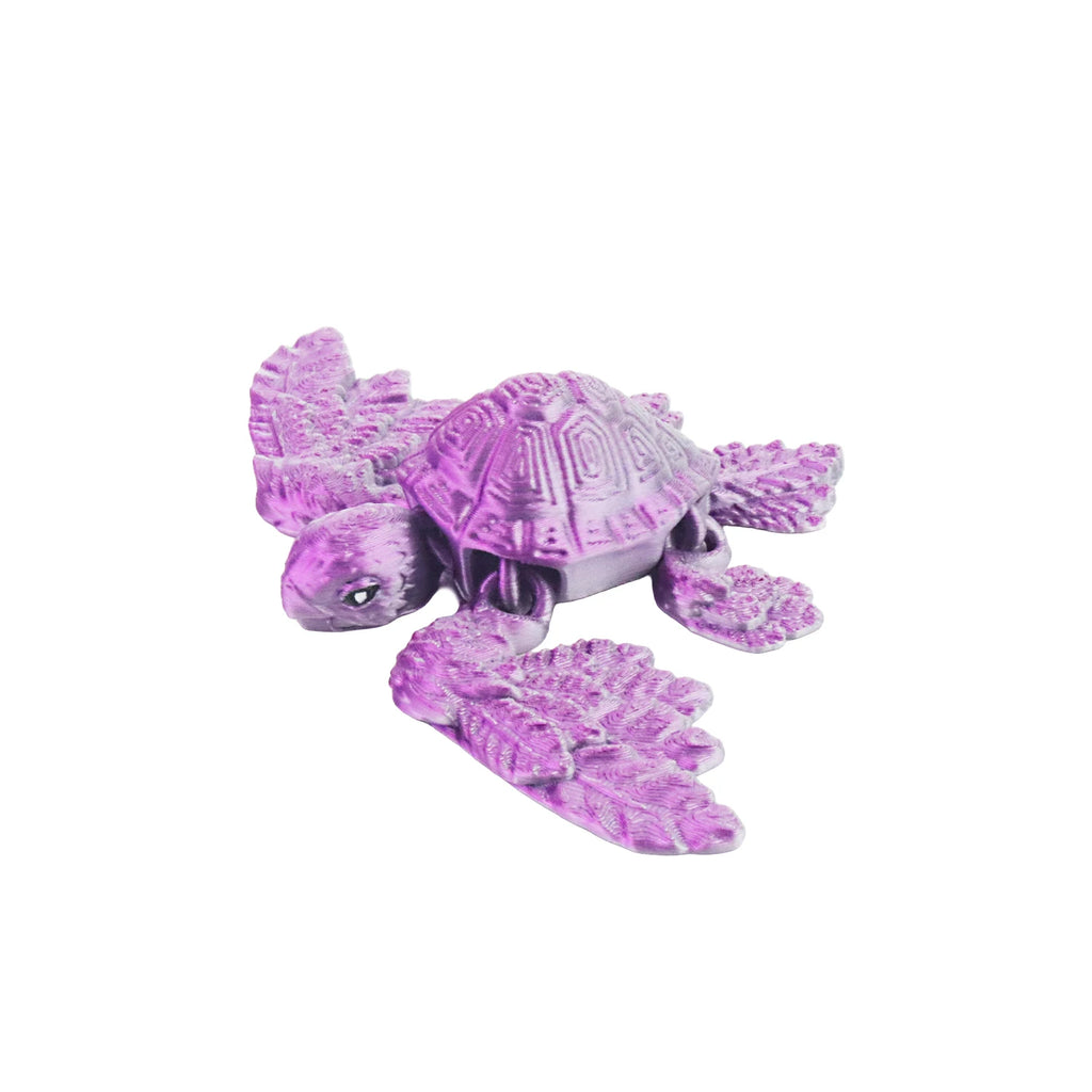 Innovative 3D printed winged turtle, movable joint design, stress relieving turtle statue, desktop decoration