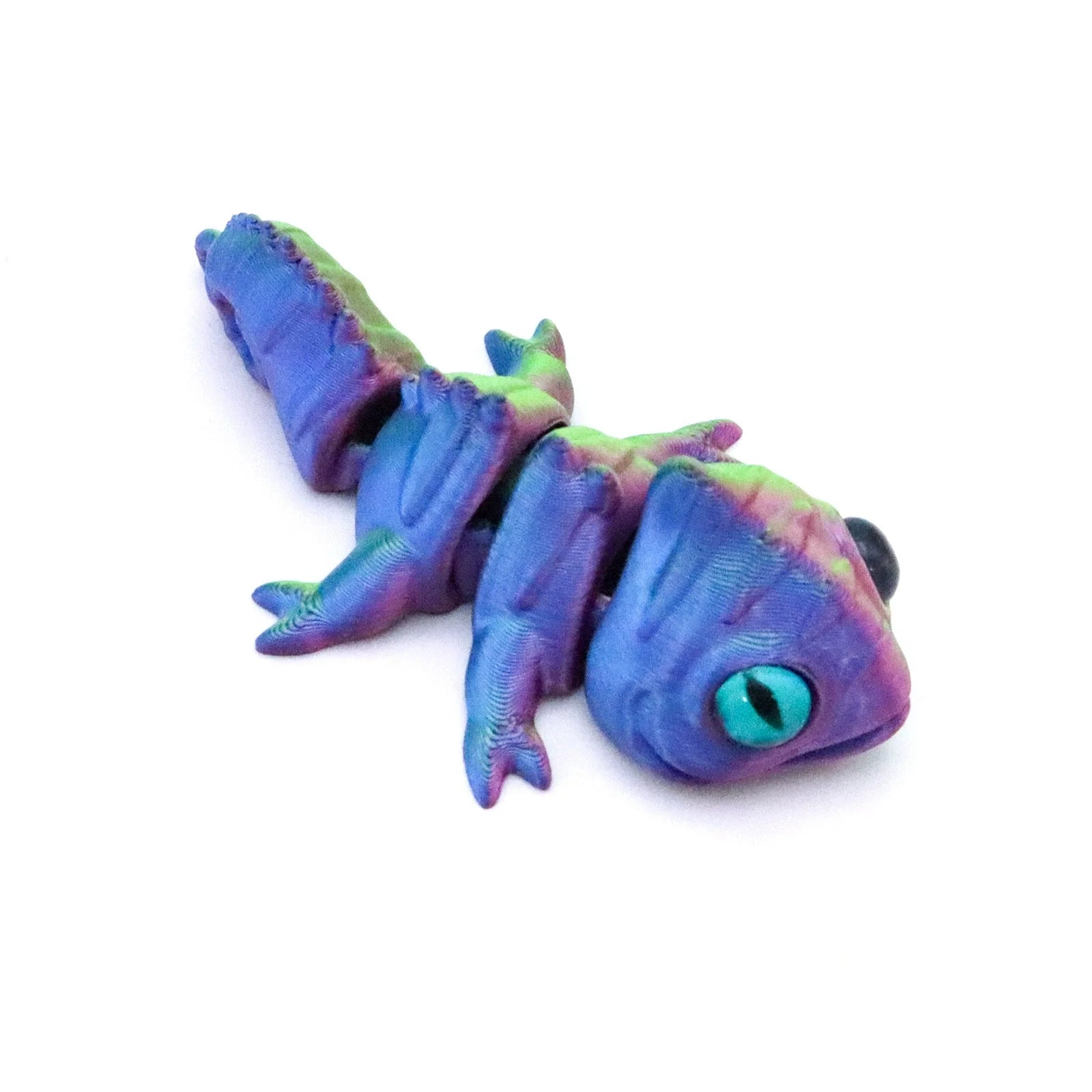 3D Printing Chameleon Lizard Figures Multi-joint Movable Simulation Eyes for Home Accessories Kids Gift Living Room Decoration