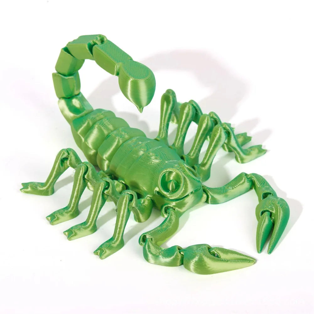 3D Printed Scorpion Simulation Toy Movable Retractable Joints Creative Model Desktop Decoration Collection Ornaments Gifts