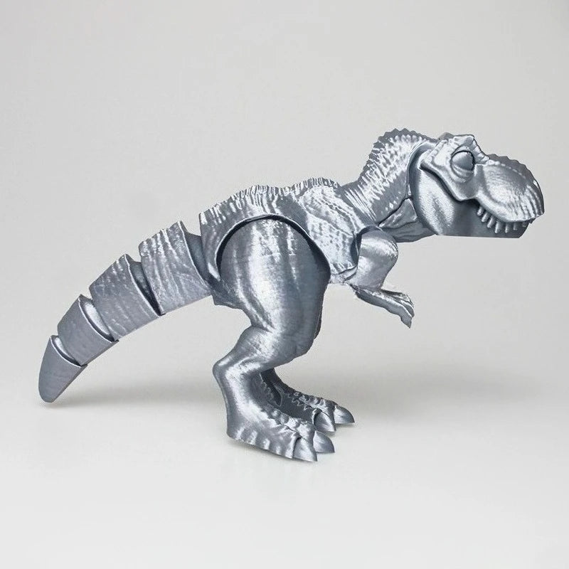 3d Printed Muscle Tyrannosaurus Rex Dinosaur Children's Creative Toy Stall, Multi-color Free Joint Decorative Model Ornament