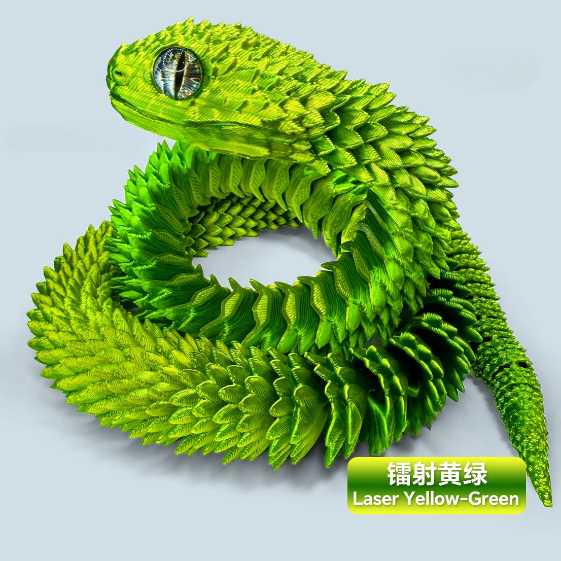 3D Printed Snake Movable Joint Simulation Snake Figurine Creative Home Office Desktop Ornament 2025 New Year Gifts Crafts Gift