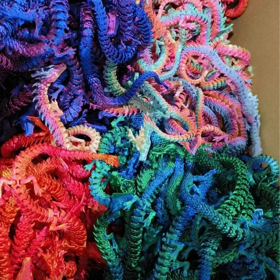 3D Printed Snake Fidget Toys, Flexible Joints, Executive Desk Toys, Home Office Decor, Perfect Gifts for Kids