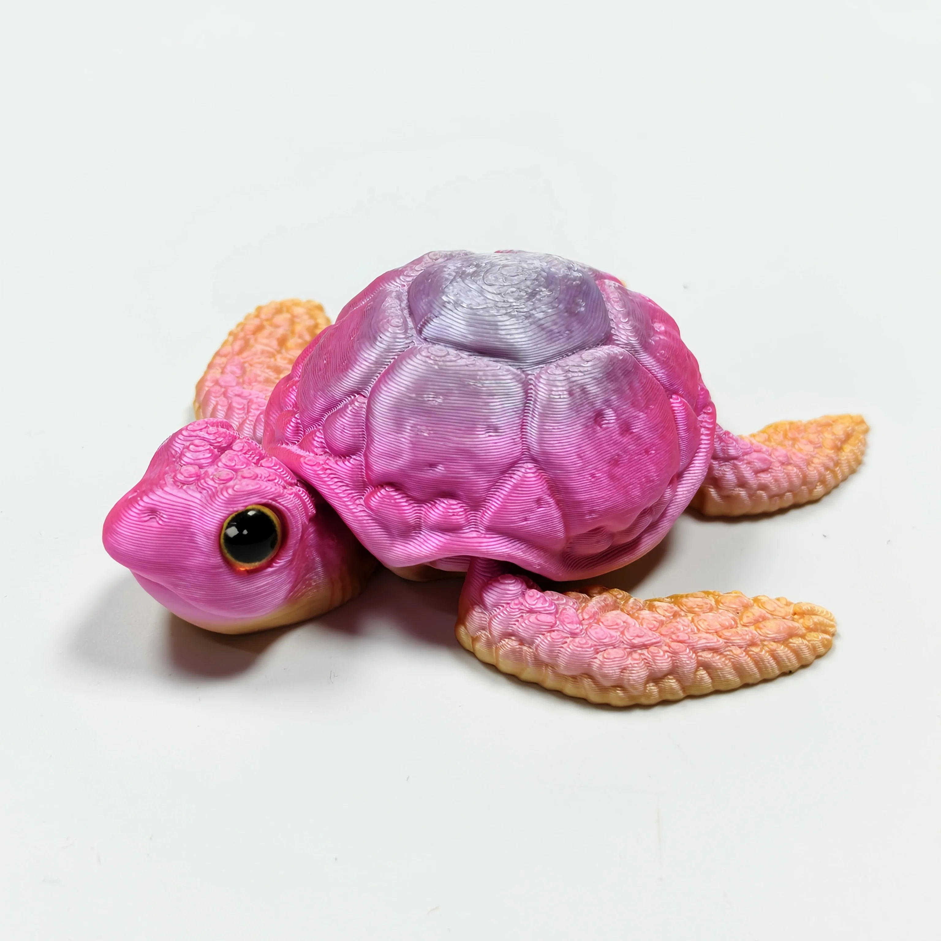 3D Printed Colorful Sea Turtle Model Tortoise Status Flexible Joint Home Office Decor Stress Relief Toy for Autism Fidget Toys