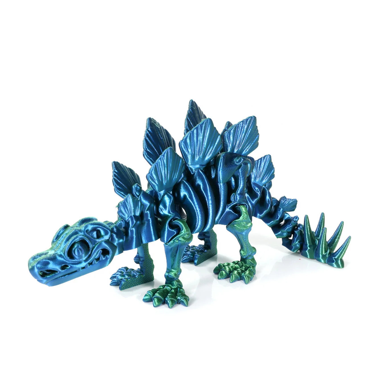 3D Printed Dinosaur Stegosaurus Joints Can Move Freely Fidget Toy Realistic Dragon Statue Home Office Decoration