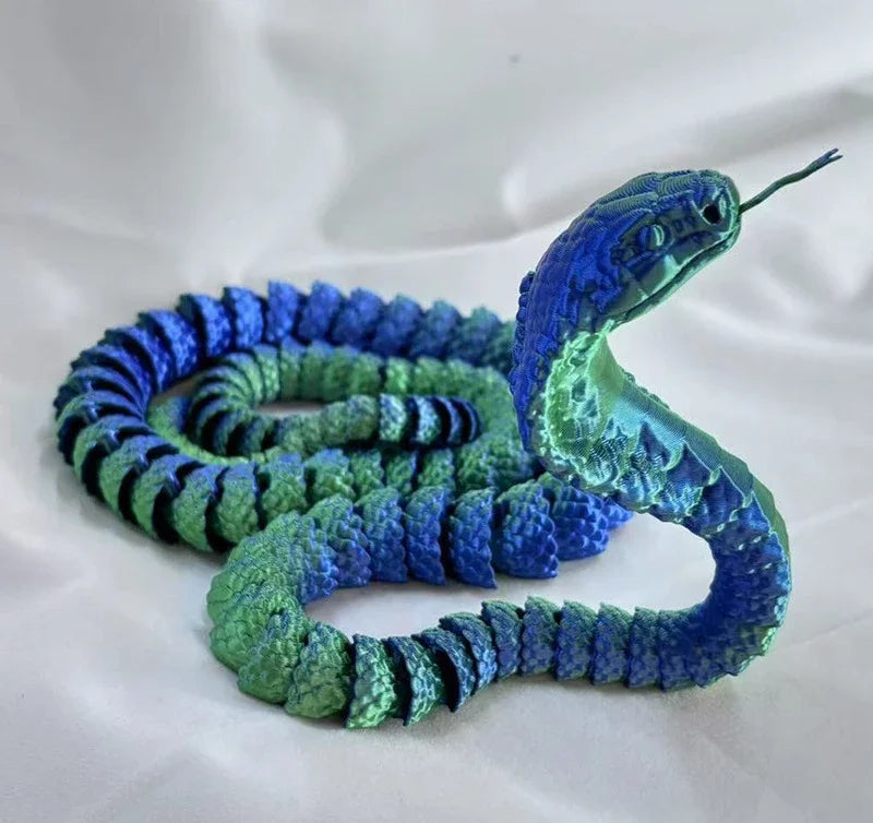 3D Printed Snake Fidget Toys, Flexible Joints, Executive Desk Toys, Home Office Decor, Perfect Gifts for Kids