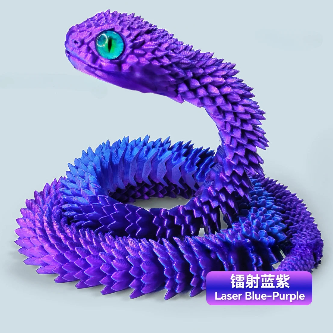 3D Printed Snake Movable Joint Simulation Snake Figurine Creative Home Office Desktop Ornament 2025 New Year Gifts Crafts Gift