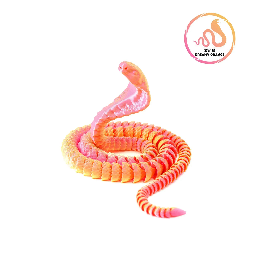25cm 3D Printed Snake 3D Printed Figure Desk Accessories Toy for Kid 3D Printed Dragon Room Desktop Ornament Office Accessories