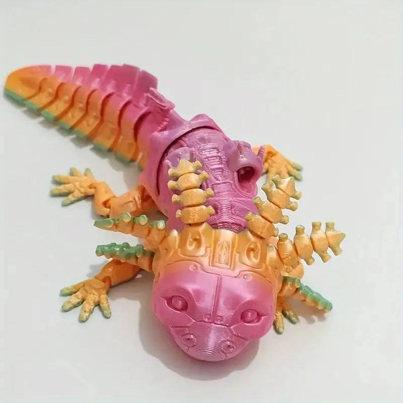 3D Animals Printed Articulated Axolotl Mechanical Unique Collectible Desk Decor Home Office Gifts Room Decor Creative Craft