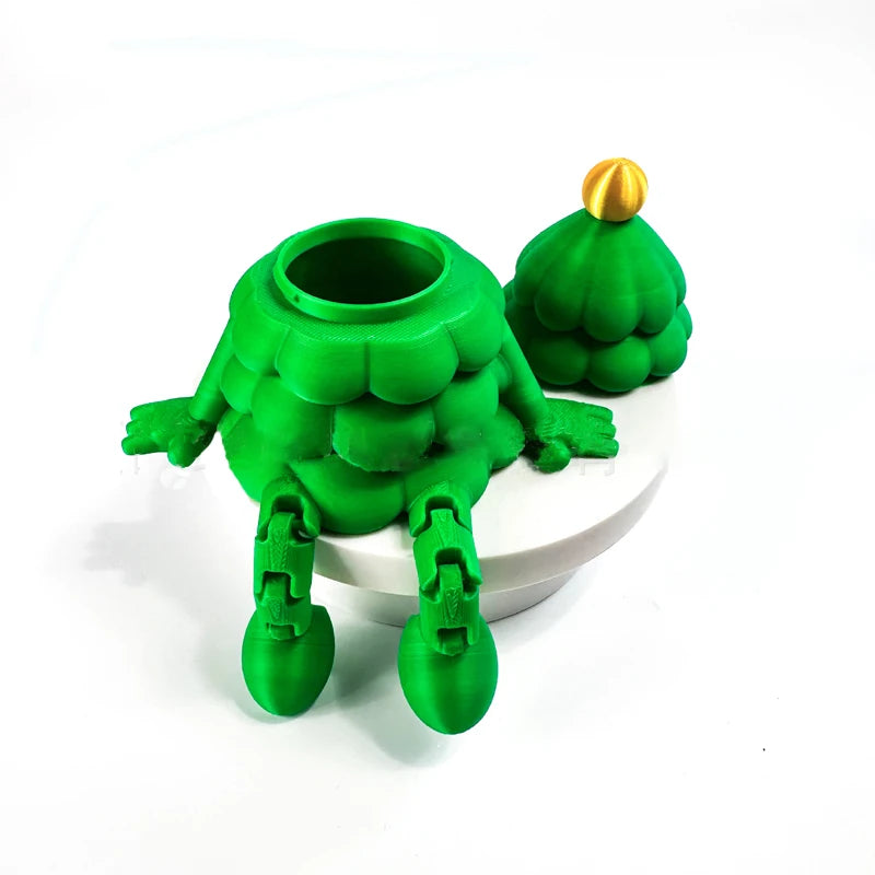 3D Printing Christmas Tree Storage Box Ornament Desktop Ornament 3d Printed Animals Home Office Printed Figures Christmas Gifts