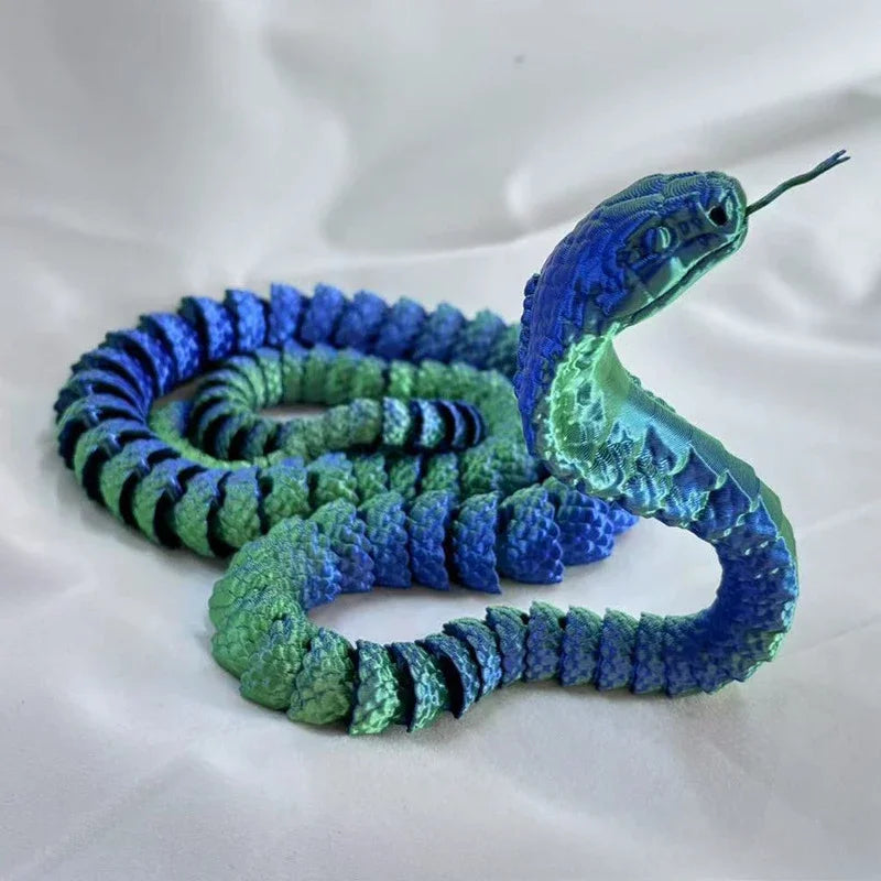 3D Printed Snake Fidget Toys, Flexible Joints, Executive Desk Toys, Home Office Decor, Perfect Gifts for Kids