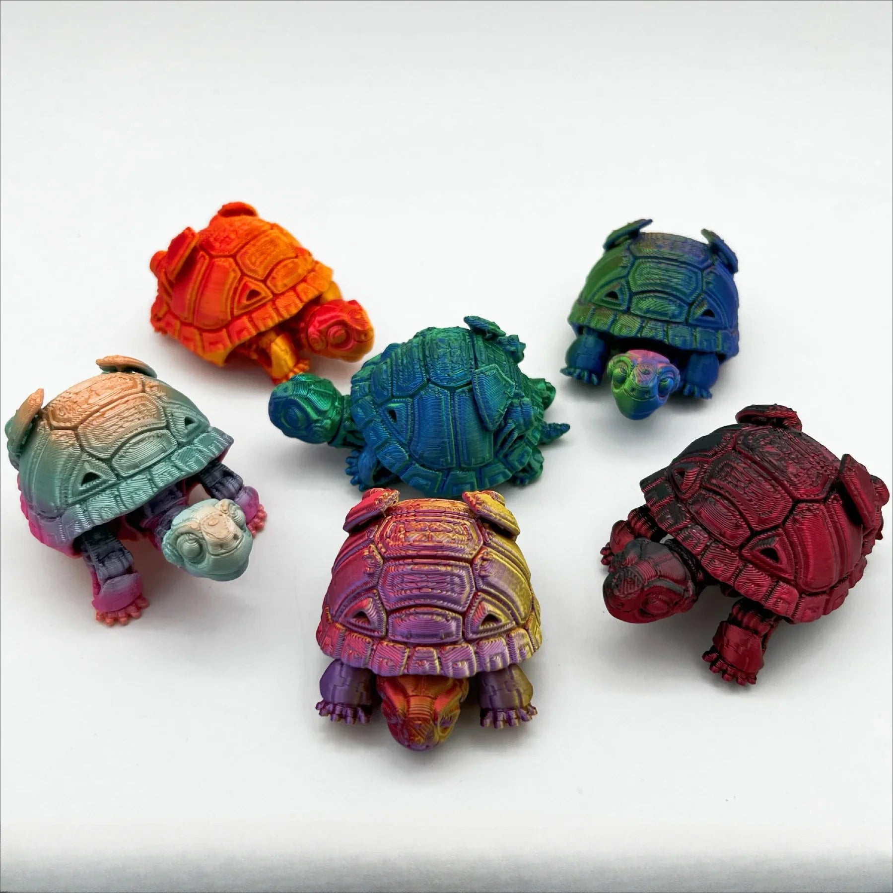 3d Printed Turtles Animal Toys Home Room Car Decorations Desktop Decorations And Free Movement Of Jointsmulti-Joint Movable