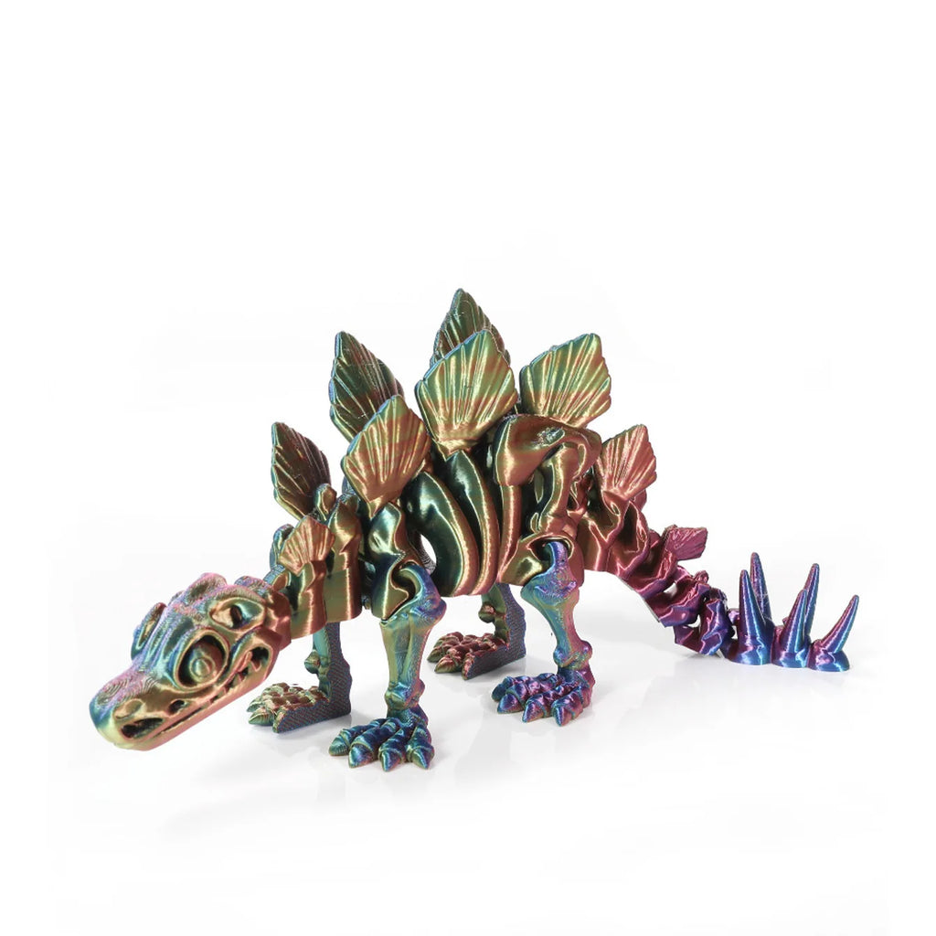 3D Printed Dinosaur Stegosaurus Joints Can Move Freely Fidget Toy Realistic Dragon Statue Home Office Decoration