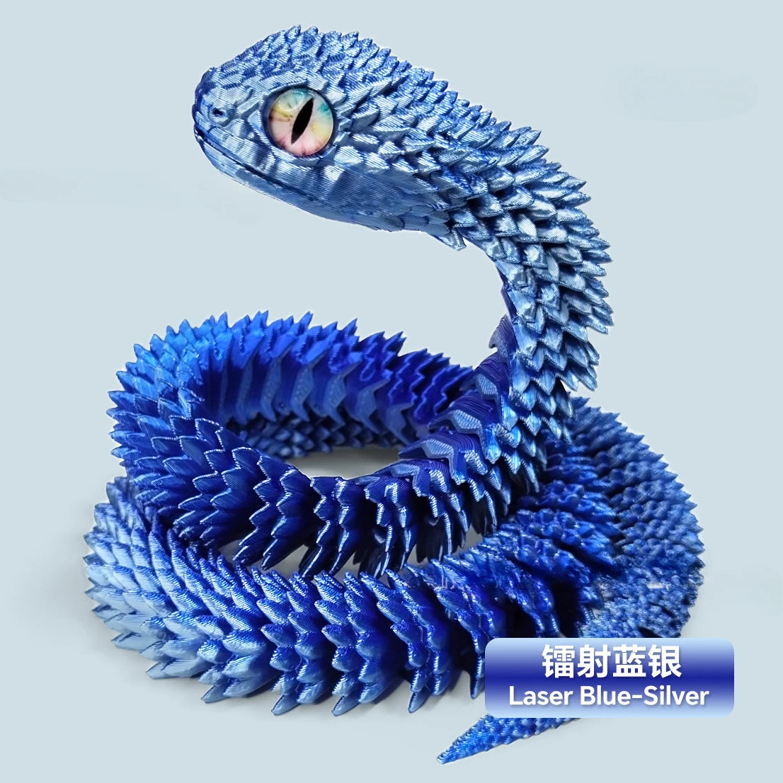3D Printed Snake Movable Joint Simulation Snake Figurine Creative Home Office Desktop Ornament 2025 New Year Gifts Crafts Gift